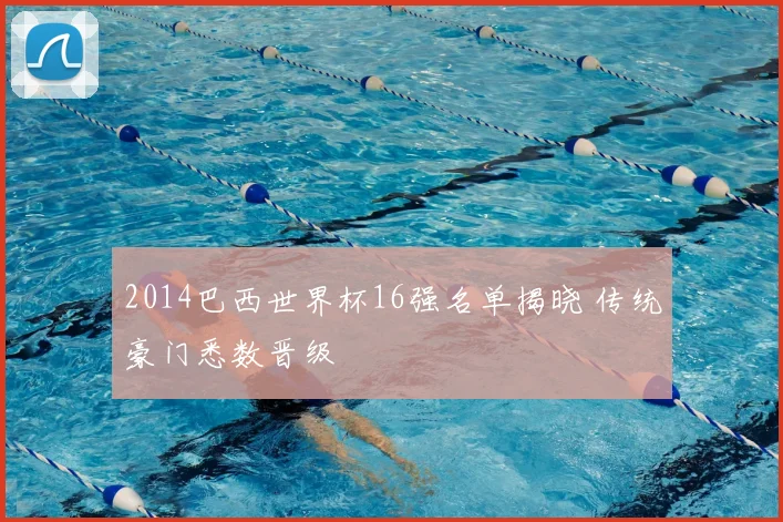 2014巴西世界杯16强名单揭晓 传统豪门悉数晋级